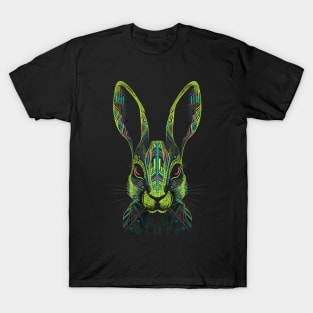 Colorful Psychedelic Easter Bunny Painting - Vibrant Easter Art T-Shirt